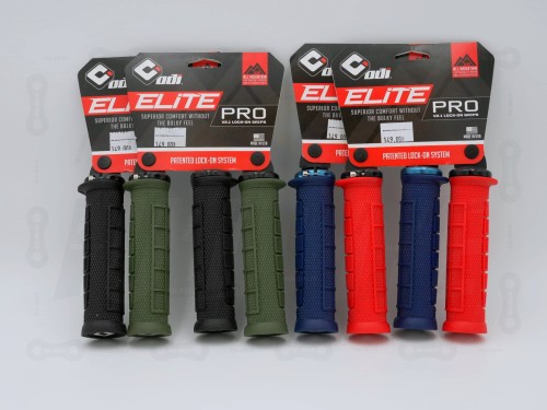 Gripy Odi Elite Pro V2.1 w kolorze Czarnym czerwonym, niebieskim, zielonym