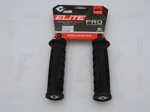 Gripy Odi Elite Pro V2.1 w kolorze Czarnym. Widok od przodu
