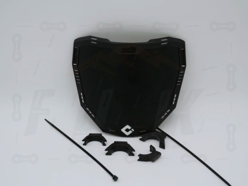 Odi Number Plate Enduro (mocowanie numerka startowego) widoczne mocowanie, opaski zaciskowe