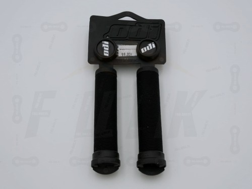 Gripy ODI Soft Longneck SL w kolorze czarnym zdjęcie z metką od przodu