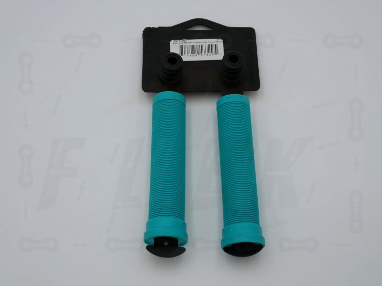 Gripy ODI Soft Longneck SL w kolorze niebieskim błękitnym zdjęcie z metką od tyłu