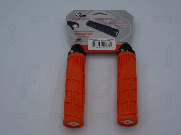 Gripy odi reflex V2.1 w kolorze  pomarańczowym, widok od tyłu