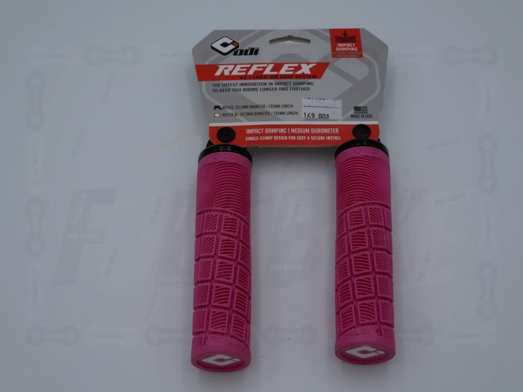 Gripy odi reflex V2.1 w  kolorze różowym, widok od przodu
