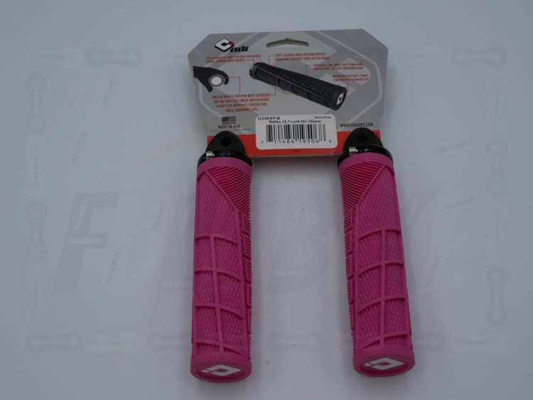 Gripy odi reflex V2.1 w  kolorze różowym, widok od tyłu