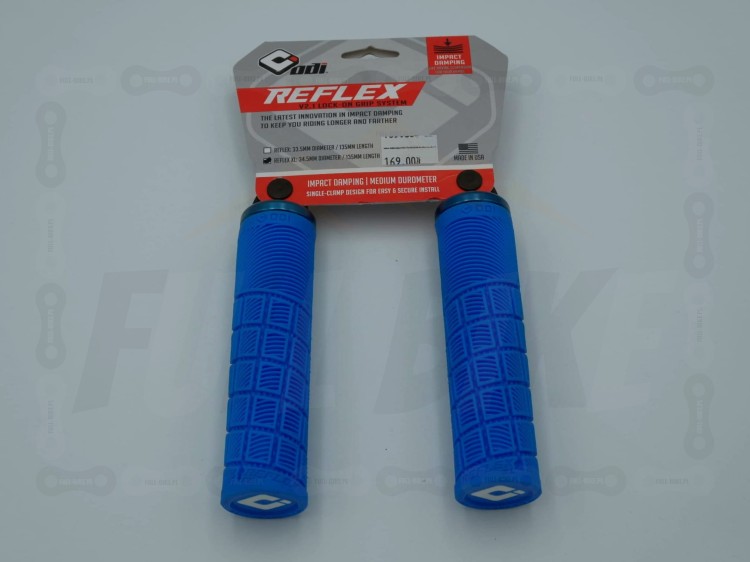 Gripy Odi Reflex V2.1 XL w kolorze niebieskim widok od przodu