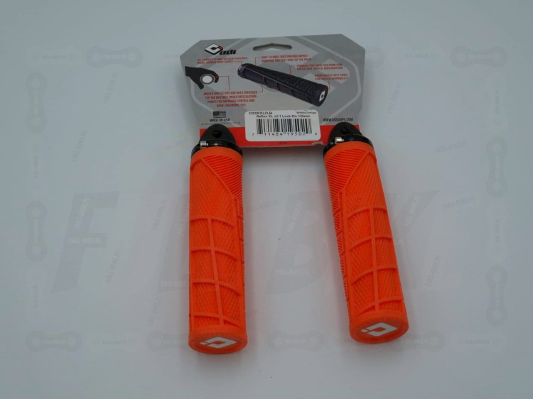 Gripy Odi Reflex V2.1 XL w kolorze pomarańczowym widok od tyłu