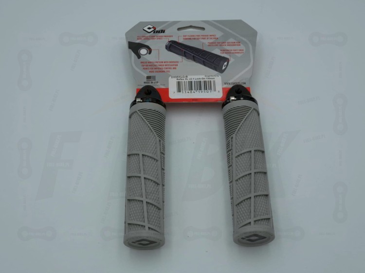 Gripy Odi Reflex V2.1 XL w kolorze szarym widok od tyłu
