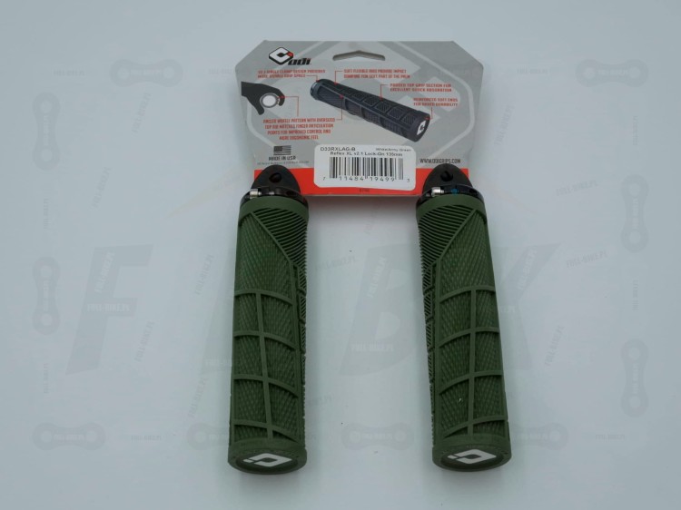 Gripy Odi Reflex V2.1 XL w kolorze zielonym widok od tyłu