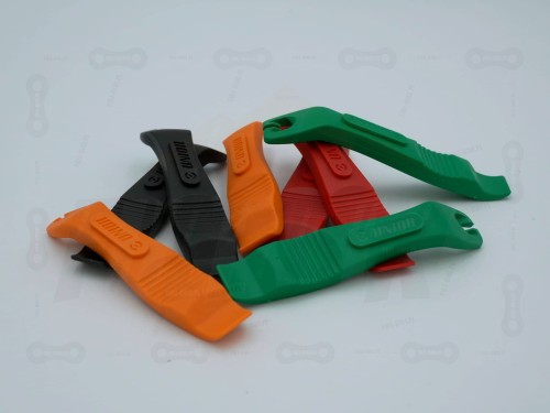 Łyżki do opon Unior w kolorze czerwonym, pomarańczowym, czarnym, zielonym