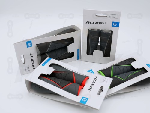 Gripy Accent Comfort 3D kolor czarny, czerwony, zielony