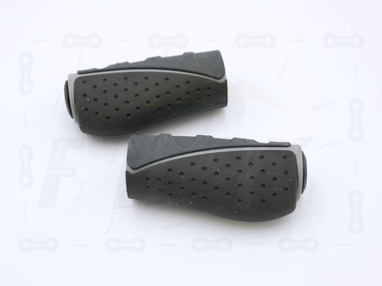 Gripy Accent Comfort 3D kolor czarny, wersja pod manetki obrotowe  zbliżenie motyw