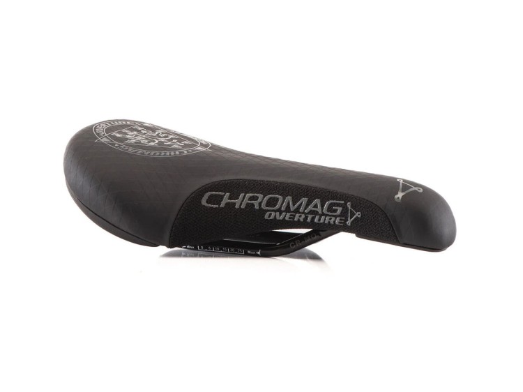 Siodło Chromag Overture,kolor czarny widok z boku
