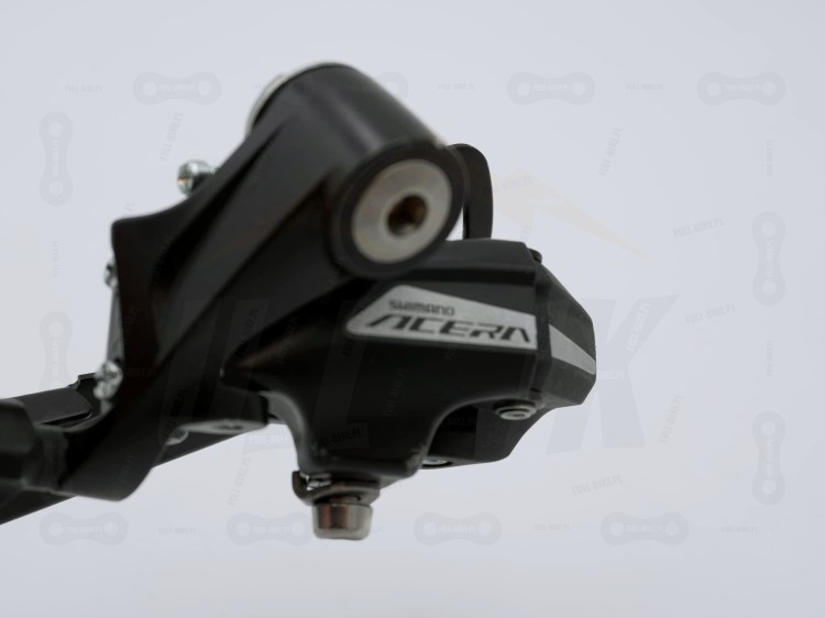 Przerzutka Shimano ACERA RD-M3020-8 7/8S zbliżenie na śrubę montażową
