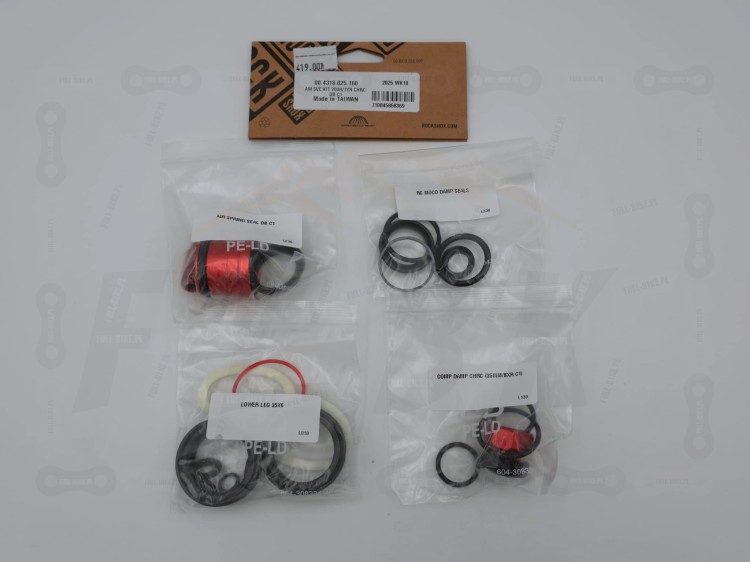 Zestaw Serwisowy Rock Shox Revelation, Pike, Lyrik, Yari w opakowaniu
