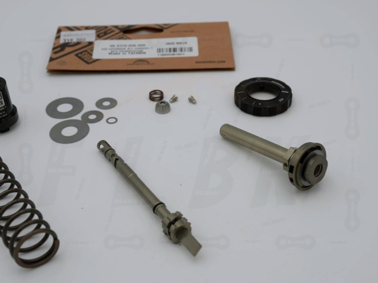 Upgrade Kit Rock Shox Charger 3.1 (Pike, Lyrik, Zeb, Boxxer) przybliżenie na uszczelki, głowice, pokrętło HSC, shimy