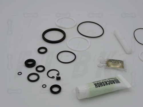 Zestaw Serwisowy Rock Shox Deluxe RE:AKTIV THRUSHAFT A1 zbliżenie na drobne części zestawu