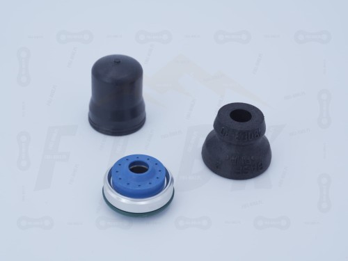 Zestaw serwisowy do dampera sprężynowego Ohlins TTX22m zbliżenie na seal head, odbojnik oraz bleader