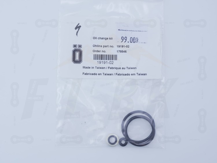 Zestaw serwisowy do tłumika w damperze powietrznym Ohlins TTX22m.1 Air w opakowaniu