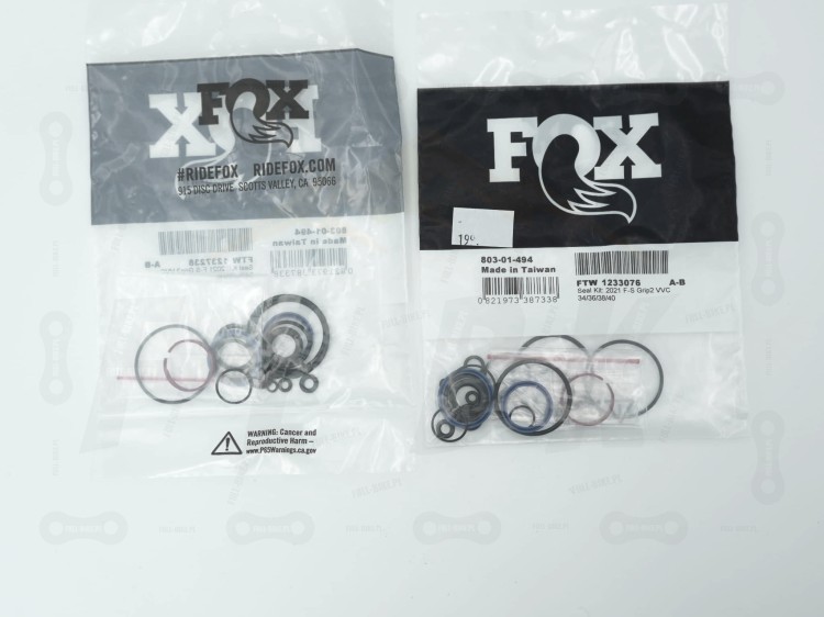 Uszczelki do serwisu tłumika Fox Grip2 VCC
