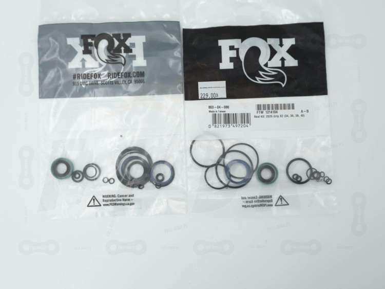 Uszczelki do serwisu tłumika Fox Grip X2