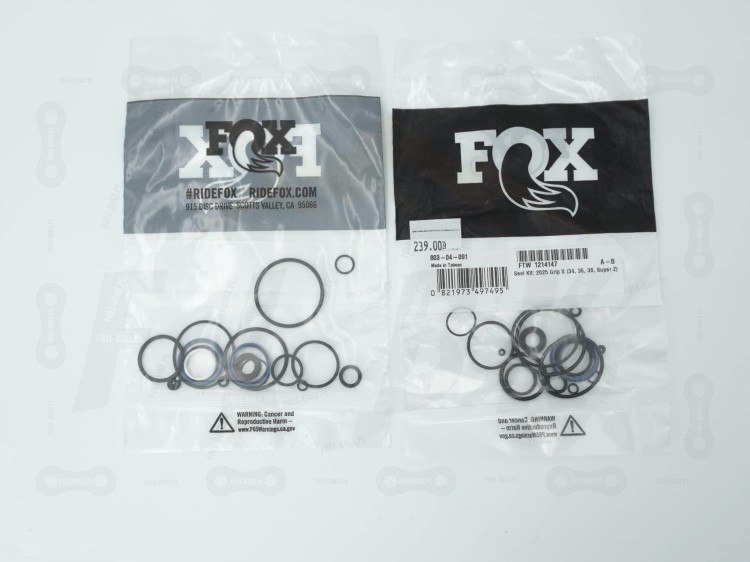 Uszczelki do serwisu tłumika Fox Grip X