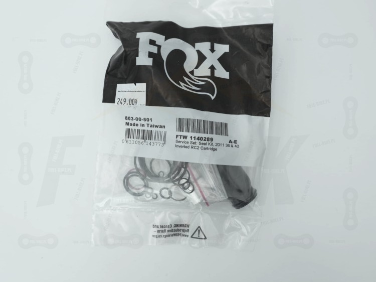 Zestawy do serwisu tłumika Fox Fit4, wersja 803-00-501