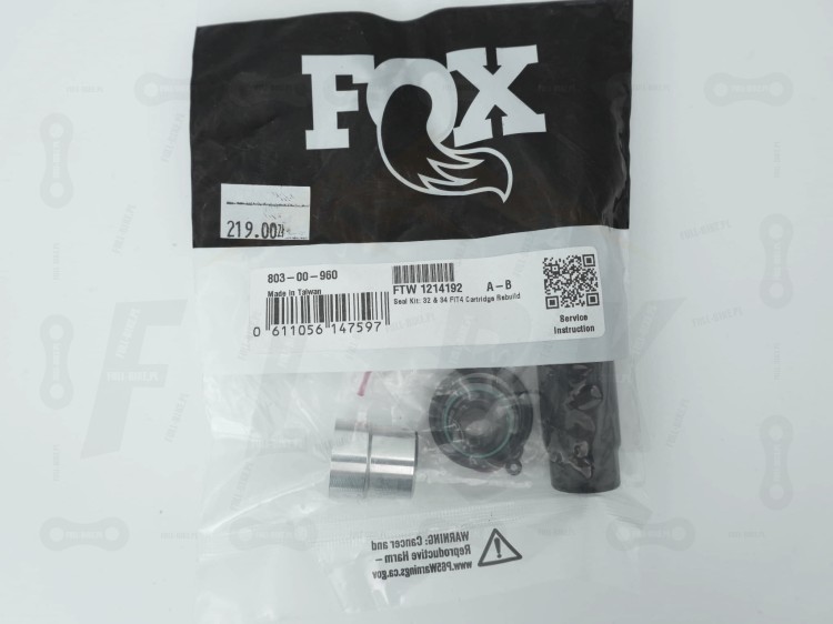 Zestawy do serwisu tłumika Fox Fit4, wersja 803-00-960