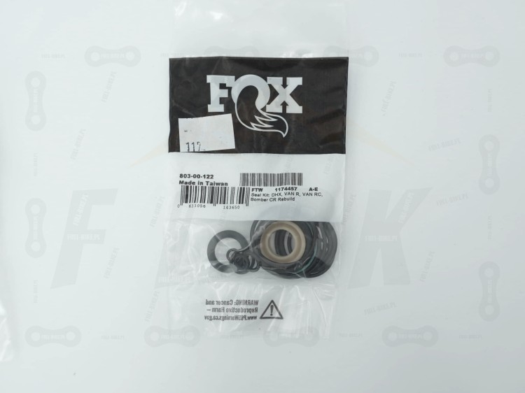 Uszczelki do dampera FOX DHX, FOX VAN R, Marzocchi BOMBER CR