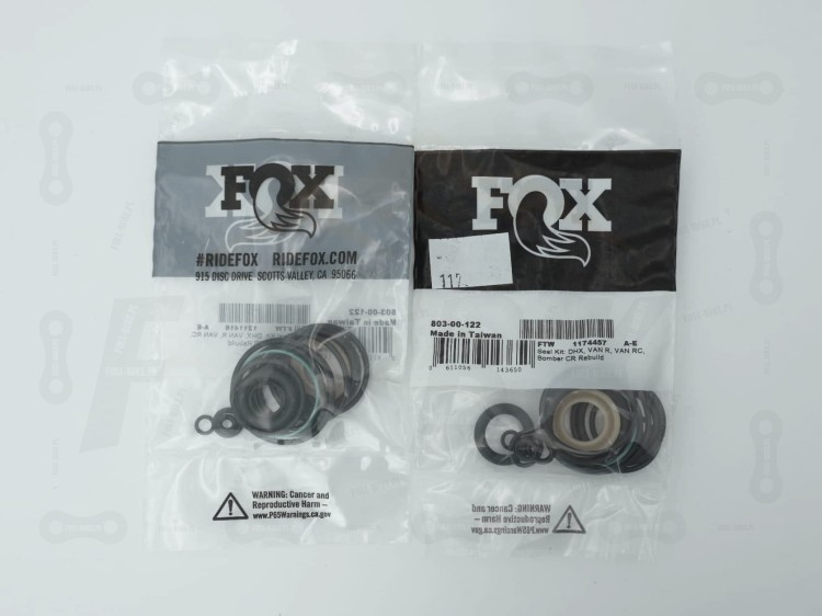 Uszczelki do dampera FOX DHX, FOX VAN R, Marzocchi BOMBER CR