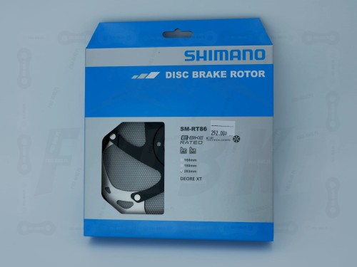 Tarcza hamulcowa Shimano SM-RT86 Shimano Deore XT, rozmiar 203mm, w opakowaniu