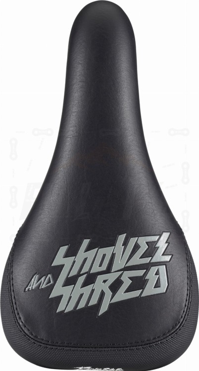 Siodełko Reverse Nico Vink Showel Shred w kolorze czarnym oraz szarym. Widok z góry