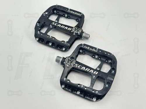 Pedały rowerowe Chromag Scarab Czarne widok z góry