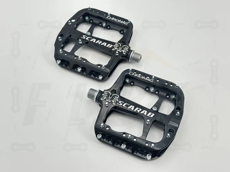 Pedały rowerowe Chromag Scarab Czarne widok z góry