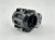 Mostek Chromag HiFI V2 31.8mm w kolorze czarnym zbliżenie na klapę oraz śrybu montażwoe do kierowicy.