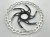 Tarcza hamulcowa Galfer 180mm o grubości 1.8mm z mocowaniem center lock. Widok od przodu