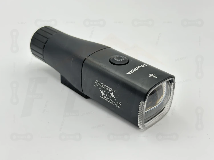 Lampa Przednia Prox Columba 1300lm 5000mAh główne zdjęcie wraz z widokiem na przednią strefę świetlną