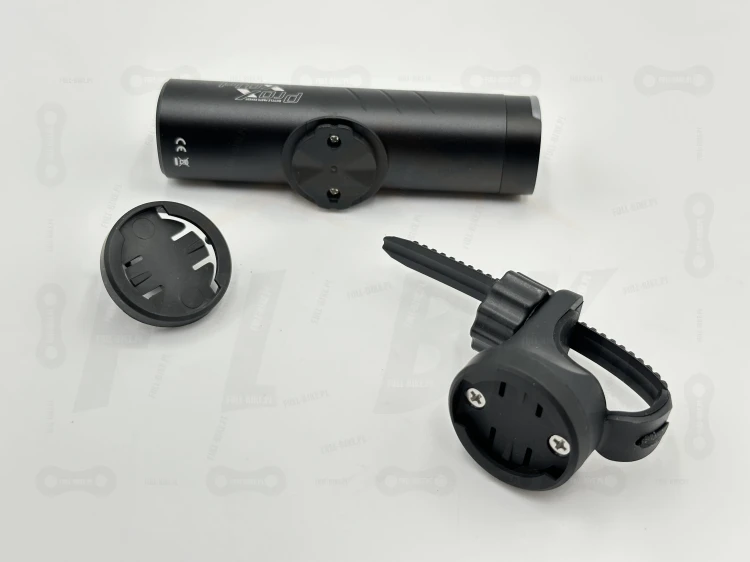 Lampa Przód Prox Kappa Pro 1500lm 4500mah główne zdjęcie produktu z widokiem elementy montażowe, które występują w zestawie