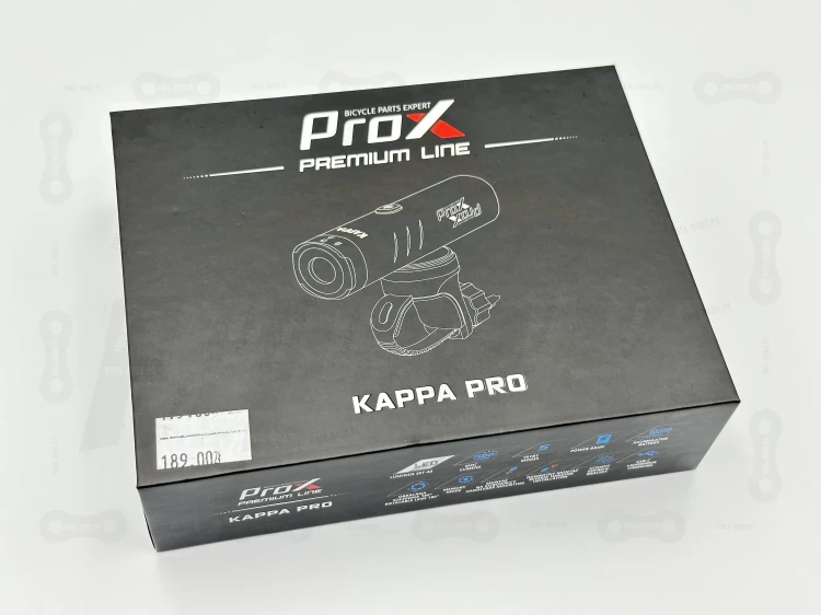 Lampa Przód Prox Kappa Pro 1500lm 4500mah widok na opakowanie