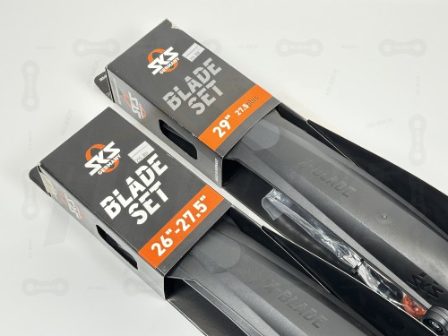 Błotnik SKS Blade Set (Różne rozmiary) widoczne na zdjęciu w opakowaniach