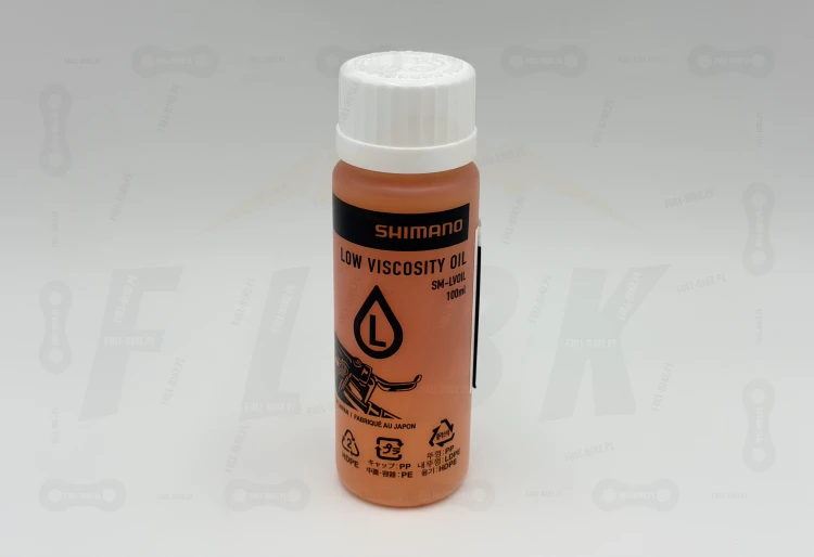 Płyn Hamulcowy Mineralny Shimano Low Viscosity główne zdjęcie z logiem producenta i dokładnym modelem produktu