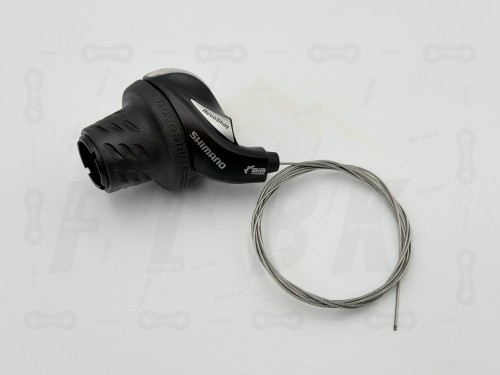 Manetka Shimano Revoshift SL-RS36-6 6S główne zdjęcie manetki z widokiem na markę producenta Shimano