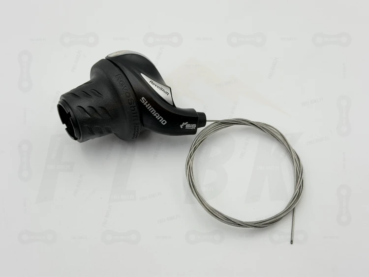 Manetka Shimano Revoshift SL-RS36-6 6S główne zdjęcie manetki z widokiem na markę producenta Shimano