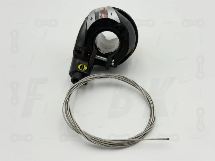 Manetka Shimano Revoshift SL-RS36-6 6S główne zdjęcie manetki z widokiem na element mocujący oraz linkę