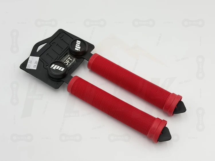 Gripy ODI Soft Longneck SLX w kolorze czerwonym z etykietą