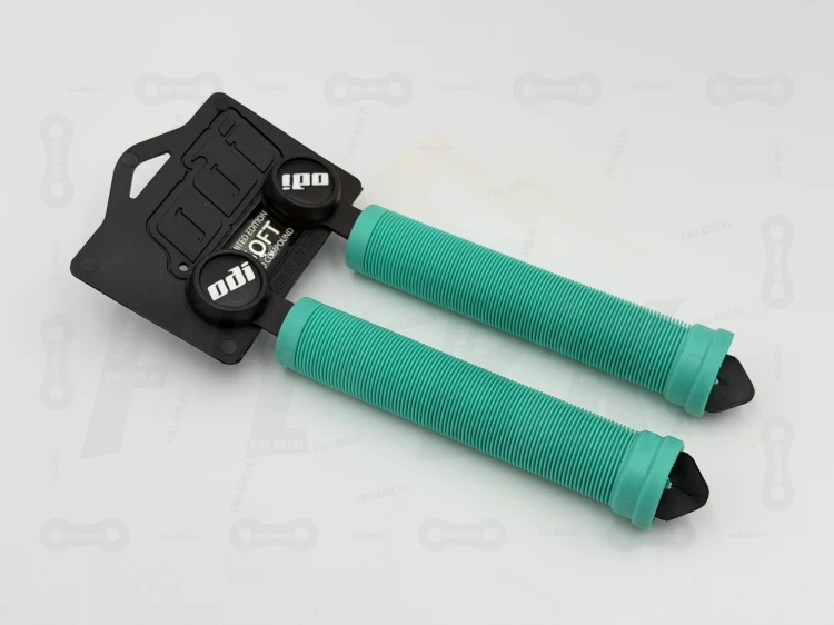 Gripy ODI Soft Longneck SLX w kolorze miętowym z etykietą