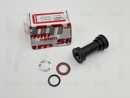 Suport Sram GXP Press Fit BB92 MTB główne zdjęcie, zawiera wszystkie elementy zestawu oraz opakowanie z numerem produktu