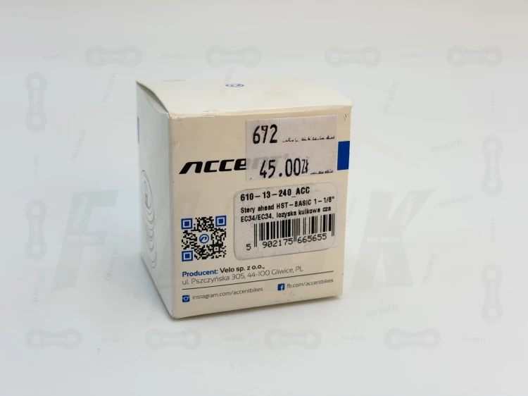 Stery Zewnętrzne Ahead 1 1/8 EC34/EC34 Accent HST-Basic pudełko produktu widok na markę producenta oraz dokładny model