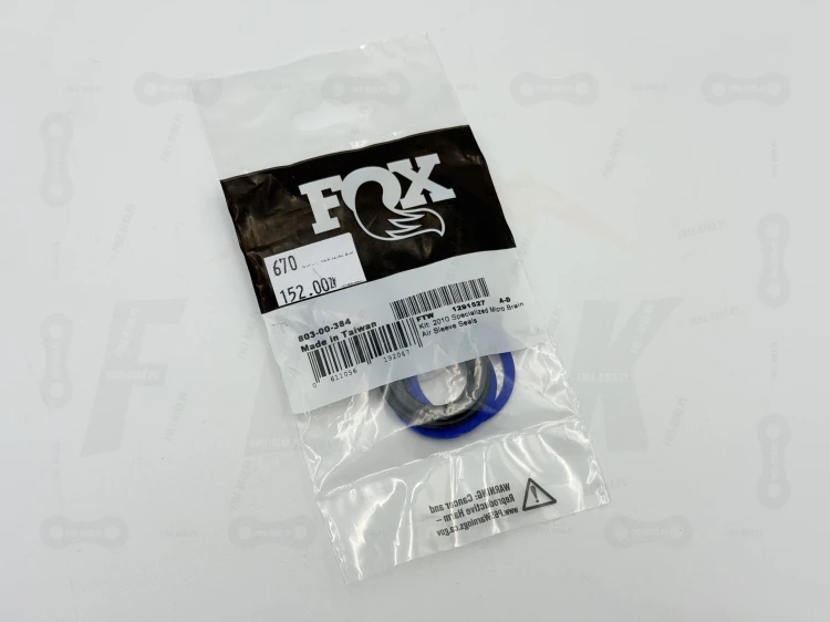 Uszczelki FOX Specialized Micro Brain 2010 Puszka / Komora Powietrzna (1) główne zdjęcie wszystkich elementów zestawu FOX 803-00-384, zdjęcie w opakowaniu
