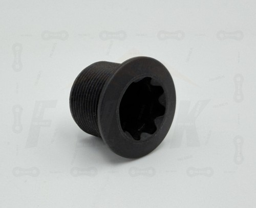 Nakrętka korby Shimano Hollowtech II FC-6800 główne zdjęcie nakrętki, widok na front