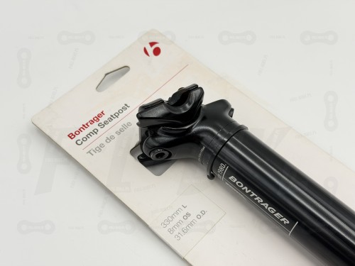 Sztyca Bontrager Comp 31.6/330mm zdjęcie obrazuje górna część sztycy czyli element mocujący siodełko ze sztyca